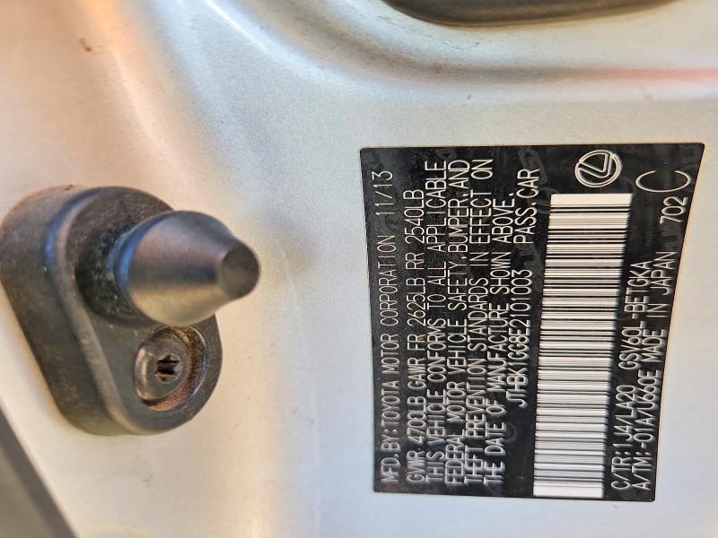 55550936 :رقم المزاد ، JTHBK1GG8E2101003 vin ، 2014 Lexus Es مزاد بيع