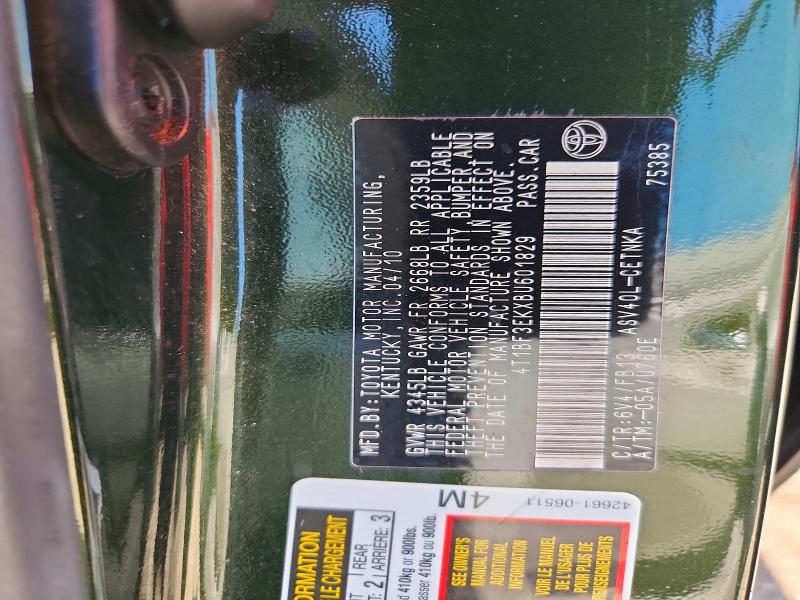 Aukcja sprzedaży 2011 Toyota Camry, vin: 4T1BF3EKXBU601829, numer aukcji: 58470756