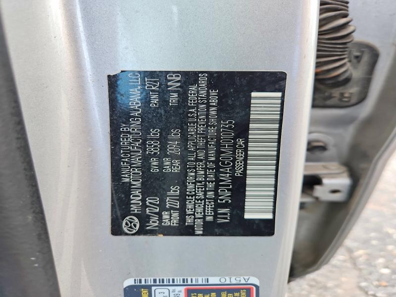 2021 Hyundai Elantra მანქანა იყიდება აუქციონზე, vin: 5NPLM4AG0MH010735, აუქციონის ნომერი: 57828936