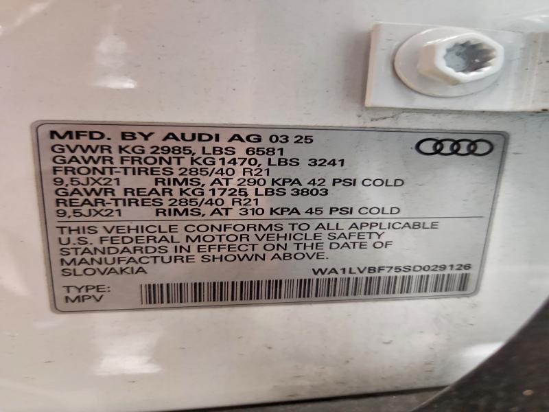 Продаж на аукціоні авто 2025 Audi Q7, vin: WA1LVBF75SD029126, номер лоту: 59327966