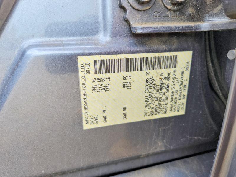 Aukcja sprzedaży 2010 Nissan Altima, vin: 1N4AL2AP8AN554626, numer aukcji: 56815206