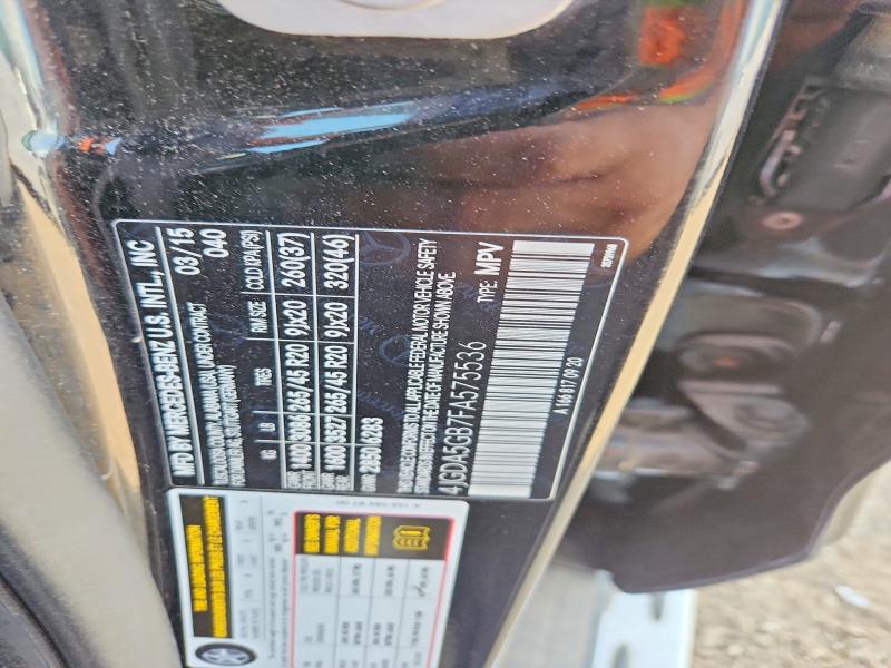 Продаж на аукціоні авто 2015 Mercedes-benz Ml, vin: 4JGDA5GB7FA575536, номер лоту: 55614216