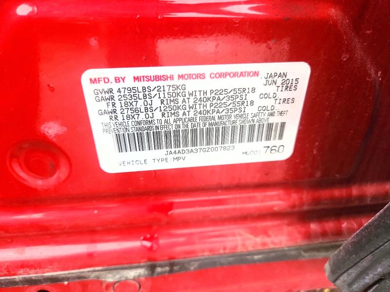 Продажа на аукционе авто 2016 Mitsubishi Outlander, vin: JA4AD3A37GZ007823, номер лота: 58700116