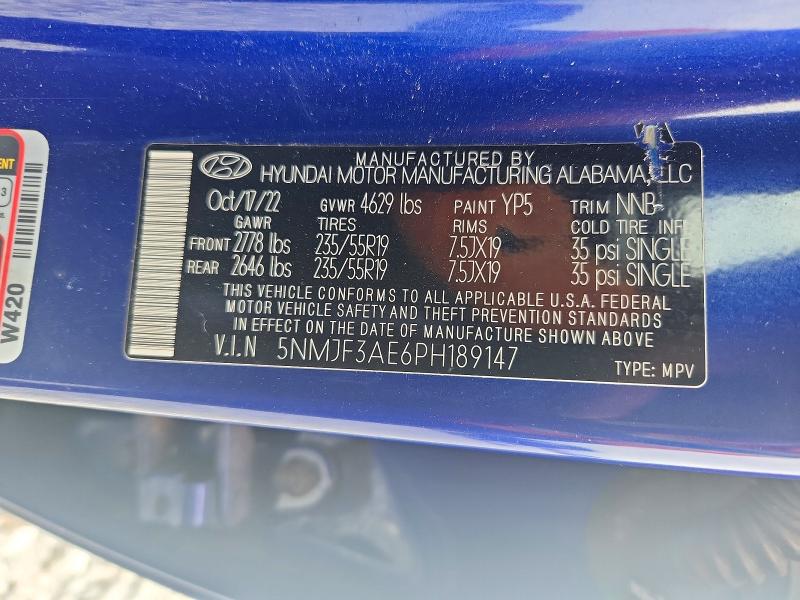 Aukcja sprzedaży 2023 Hyundai Tucson, vin: 5NMJF3AE6PH189147, numer aukcji: 56332856