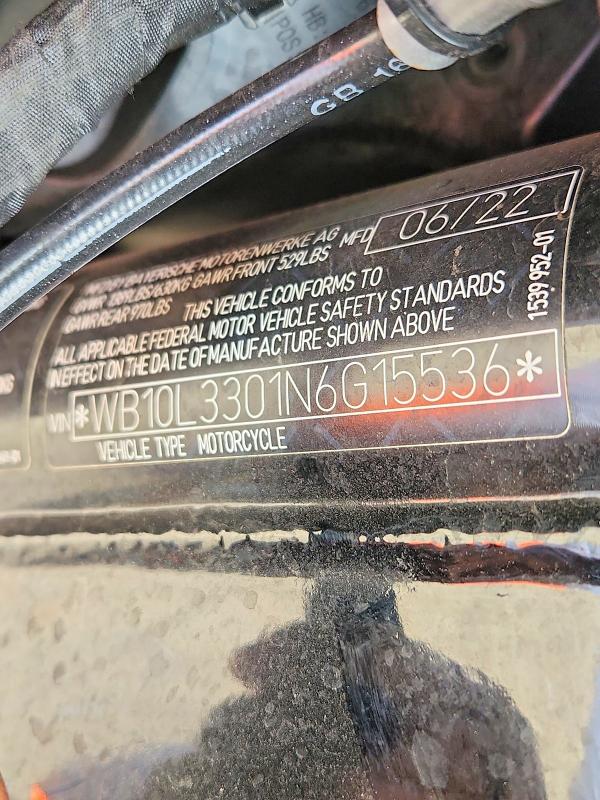 Продаж на аукціоні авто 2022 Bmw R18, vin: WB10L3301N6G15536, номер лоту: 59071426