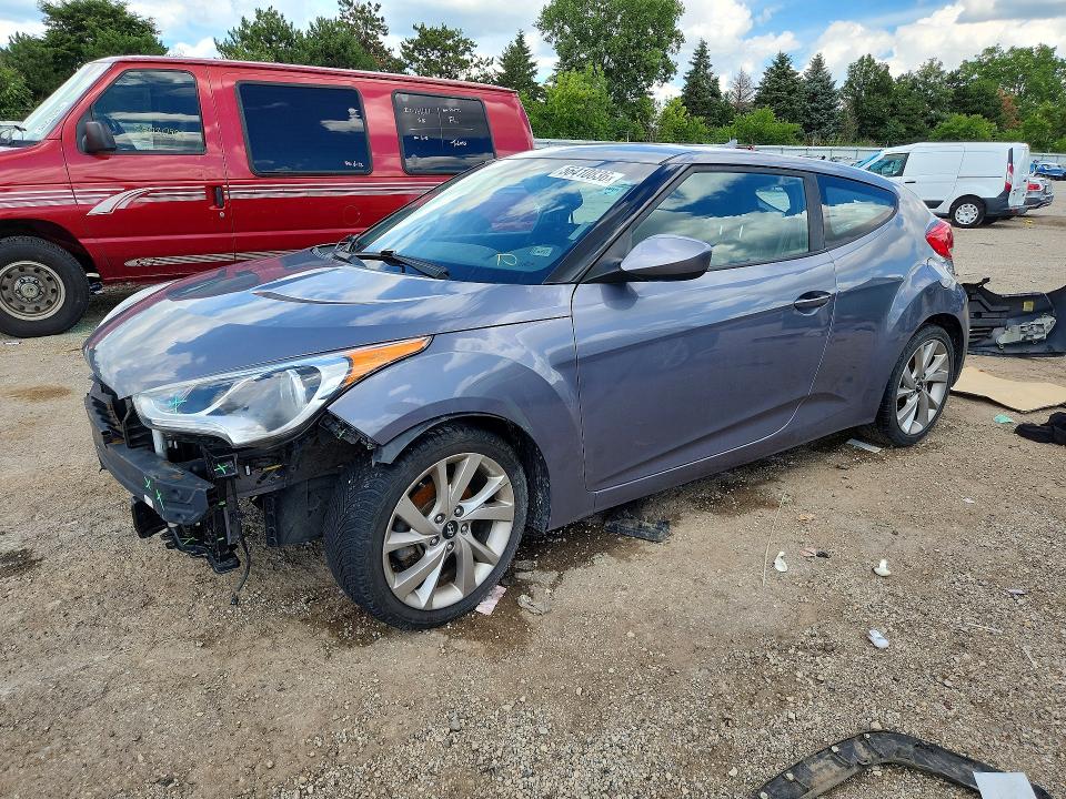 2017 Hyundai Veloster მანქანა იყიდება აუქციონზე, vin: KMHTC6AD2HU306335, აუქციონის ნომერი: 56410836
