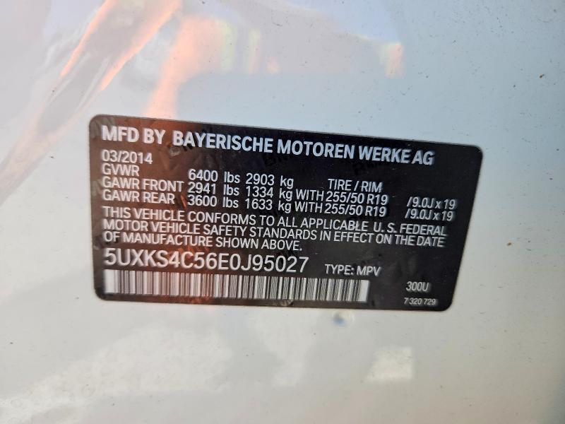 Продаж на аукціоні авто 2014 Bmw X5, vin: 5UXKS4C56E0J95027, номер лоту: 57862486
