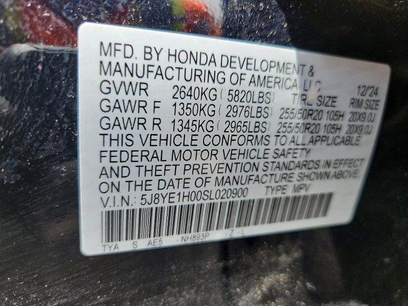 Aukcja sprzedaży 2025 Acura Mdx, vin: 5J8YE1H00SL020900, numer aukcji: 56131966