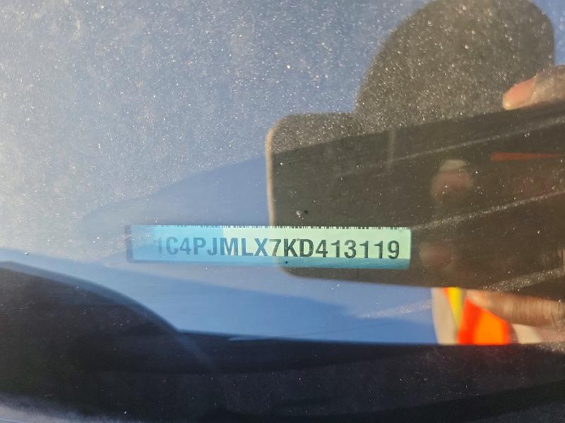 Aukcja sprzedaży 2019 Jeep Cherokee, vin: 1C4PJMLX7KD413119, numer aukcji: 56307216