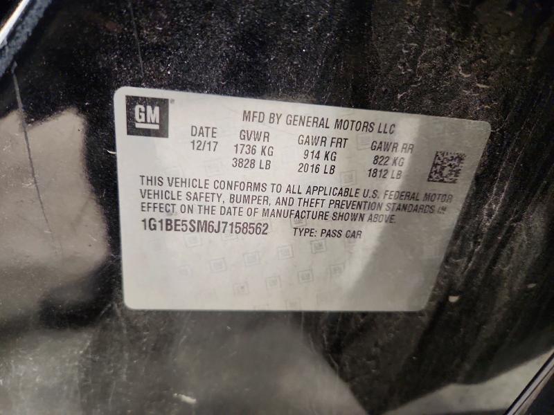 2018 Chevrolet Cruze მანქანა იყიდება აუქციონზე, vin: 1G1BE5SM6J7158562, აუქციონის ნომერი: 57894916