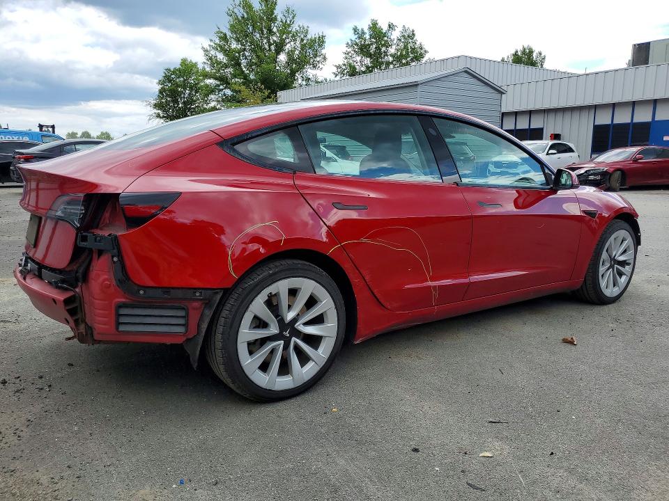57622386 :رقم المزاد ، 5YJ3E1EA8NF287912 vin ، 2022 Tesla Model 3 مزاد بيع