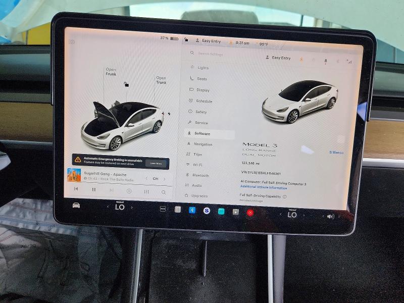 2020 Tesla Model 3 მანქანა იყიდება აუქციონზე, vin: 5YJ3E1EBXLF646361, აუქციონის ნომერი: 57628236