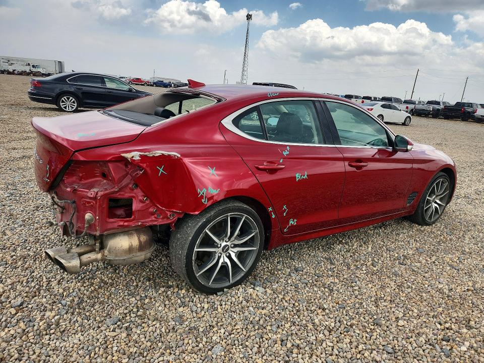 2023 Genesis G70 მანქანა იყიდება აუქციონზე, vin: KMTG34TA9PU129652, აუქციონის ნომერი: 57083666