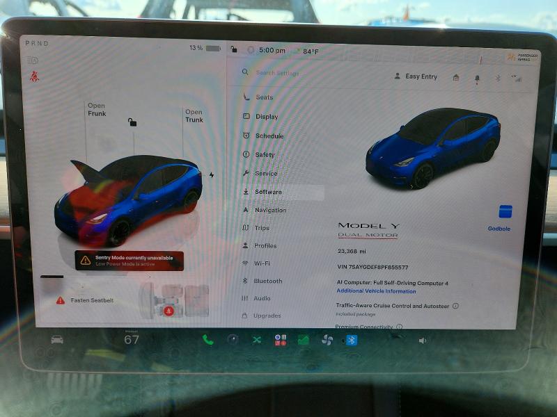 Продажа на аукционе авто 2023 Tesla Model Y, vin: 7SAYGDEF8PF855577, номер лота: 58307606