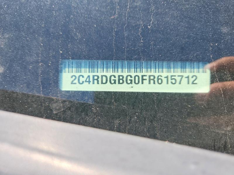 57394506 :رقم المزاد ، 2C4RDGBG0FR615712 vin ، 2015 Dodge Grand Caravan مزاد بيع