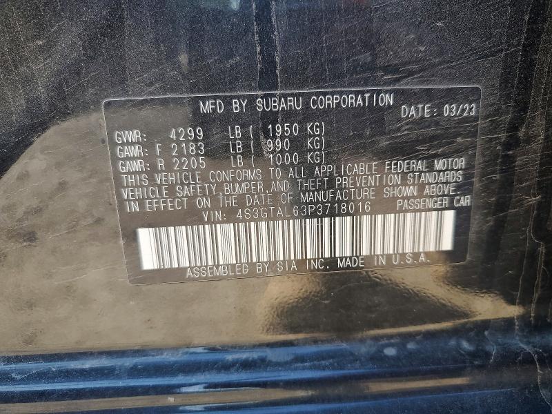 Продажа на аукционе авто 2023 Subaru Impreza, vin: 4S3GTAL63P3718016, номер лота: 56405056