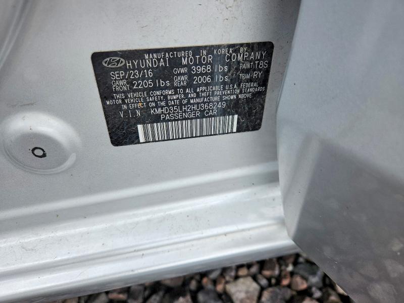 56628446 :رقم المزاد ، KMHD35LH2HU368249 vin ، 2017 Hyundai Elantra Gt مزاد بيع
