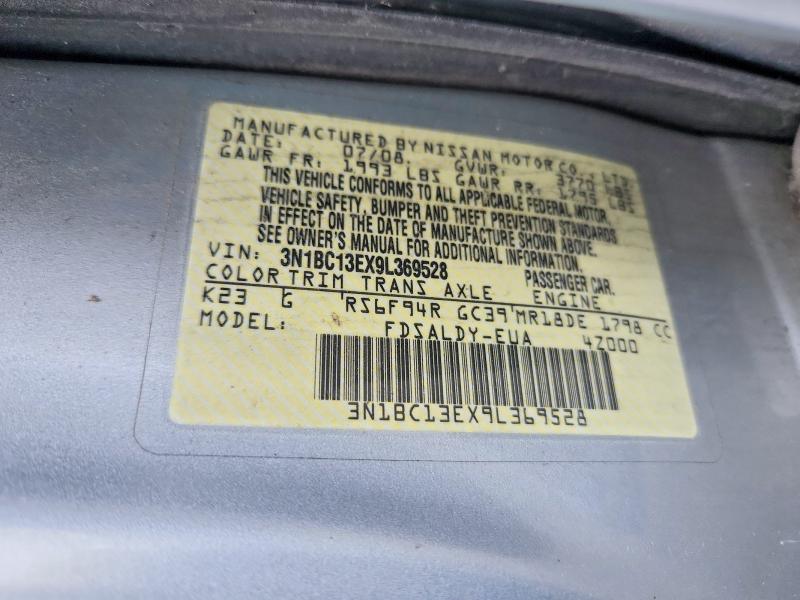 Aukcja sprzedaży 2009 Nissan Versa, vin: 3N1BC13EX9L369528, numer aukcji: 55313476