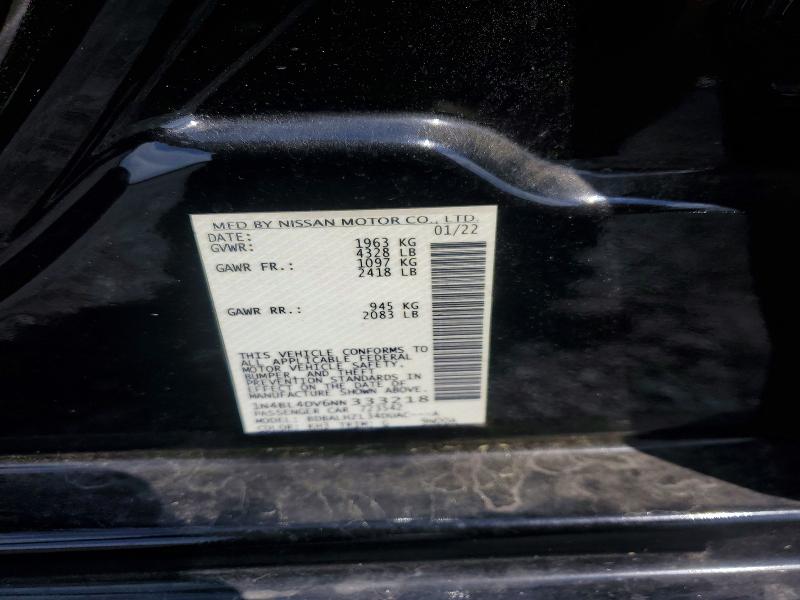 Продажа на аукционе авто 2022 Nissan Altima, vin: 1N4BL4DV6NN333218, номер лота: 58187076