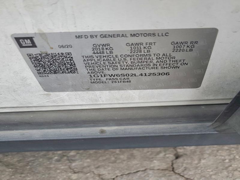 Продаж на аукціоні авто 2020 Chevrolet Bolt Ev, vin: 1G1FW6S02L4125306, номер лоту: 85771335