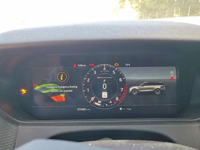 Aukcja sprzedaży 2019 Land Rover Range Rover Velar, vin: SALYL2EXXKA219131, numer aukcji: 58995266