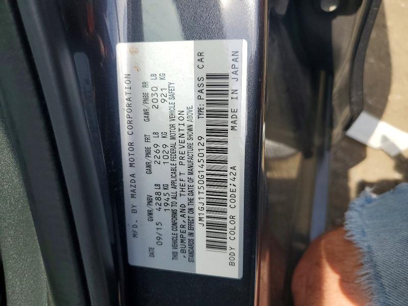 Продажа на аукционе авто 2016 Mazda 6, vin: JM1GJ1T50G1450129, номер лота: 58902936