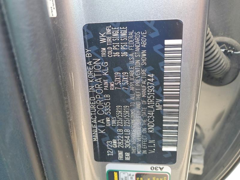 Aukcja sprzedaży 2024 Kia Ev6, vin: KNDC34LA1R5193744, numer aukcji: 56455626