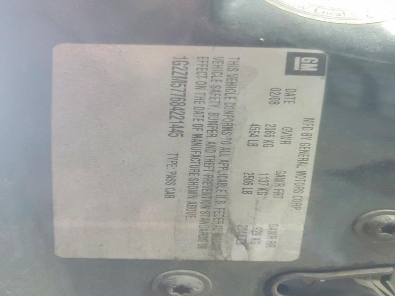 Продажа на аукционе авто 2008 Pontiac G6, vin: 1G2ZM577684221445, номер лота: 56238806