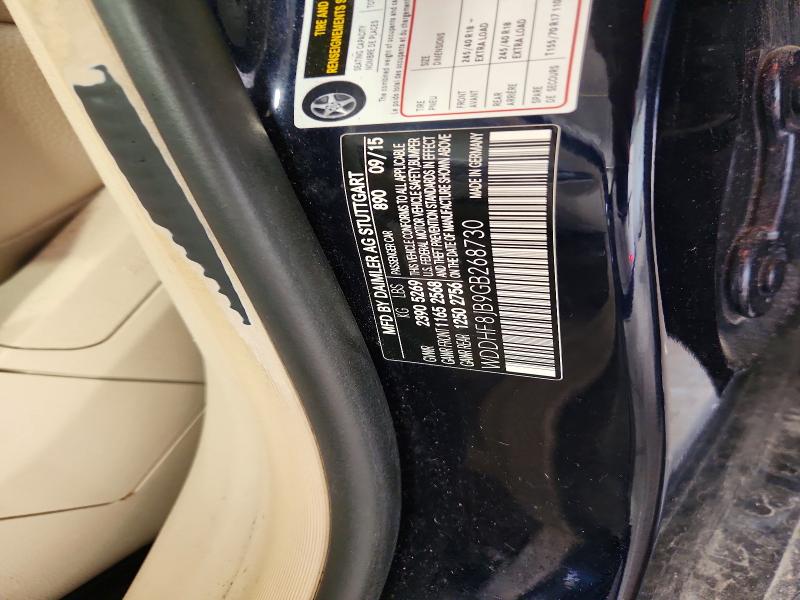 Aukcja sprzedaży 2016 Mercedes-benz E, vin: WDDHF8JB9GB268730, numer aukcji: 59397096