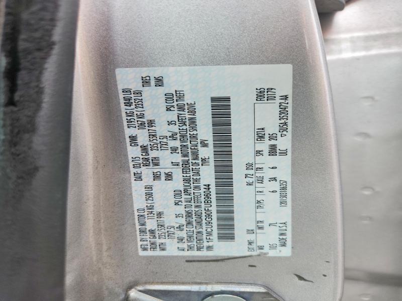 56600766 :رقم المزاد ، 1FMCU9G90FUB96044 vin ، 2015 Ford Escape مزاد بيع