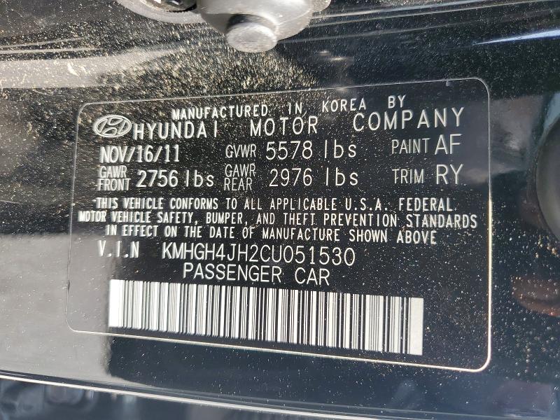 Продаж на аукціоні авто 2012 Hyundai Equus, vin: KMHGH4JH2CU051530, номер лоту: 58834366