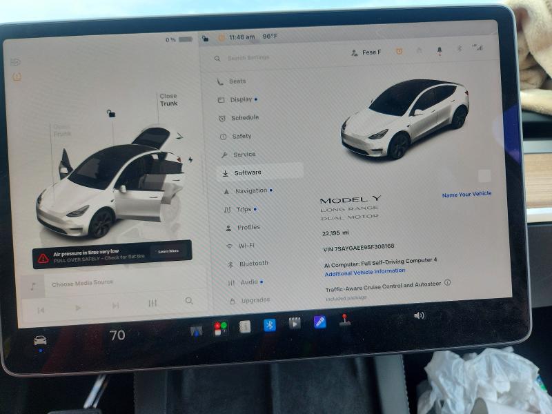 2025 Tesla Model Y მანქანა იყიდება აუქციონზე, vin: 7SAYGAEE9SF308168, აუქციონის ნომერი: 58784966