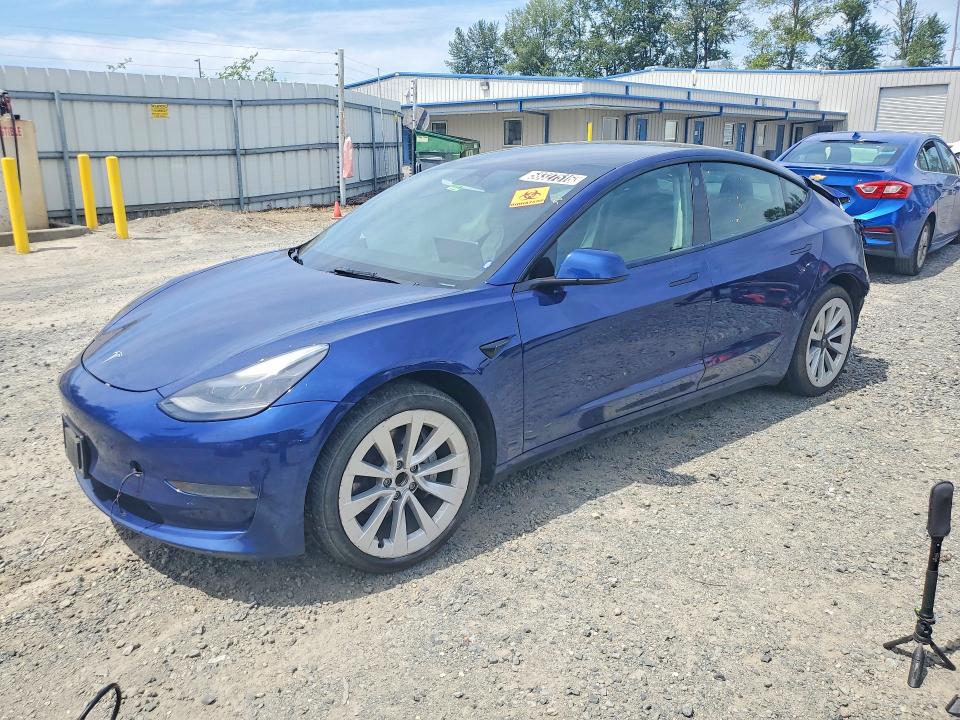 Aukcja sprzedaży 2022 Tesla Model 3, vin: 5YJ3E1EA7NF369193, numer aukcji: 58327516