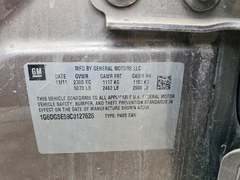 2012 Cadillac Cts მანქანა იყიდება აუქციონზე, vin: 1G6DG5E59C0127626, აუქციონის ნომერი: 57640386