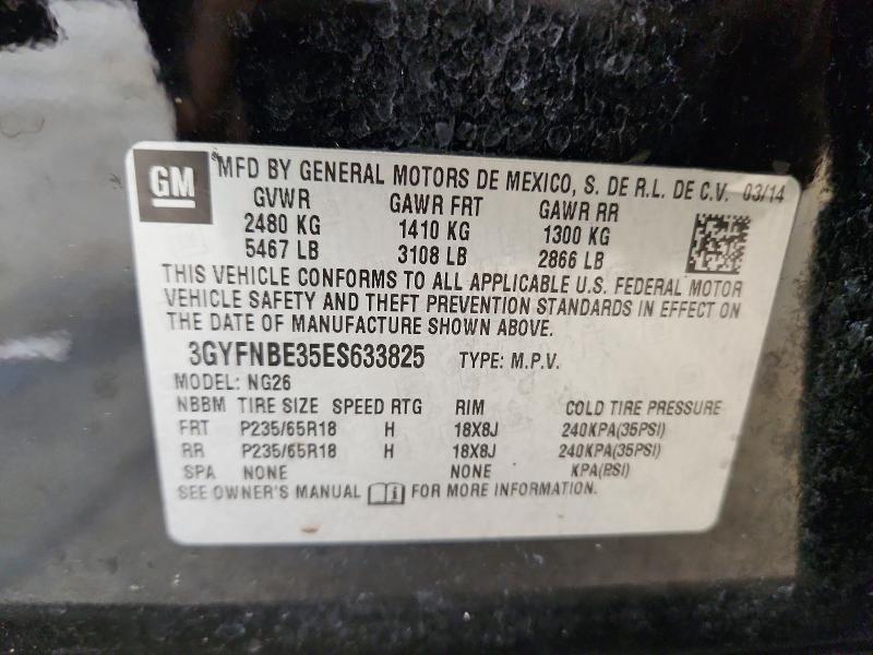 Продажа на аукционе авто 2014 Cadillac Srx, vin: 3GYFNBE35ES633825, номер лота: 55938636