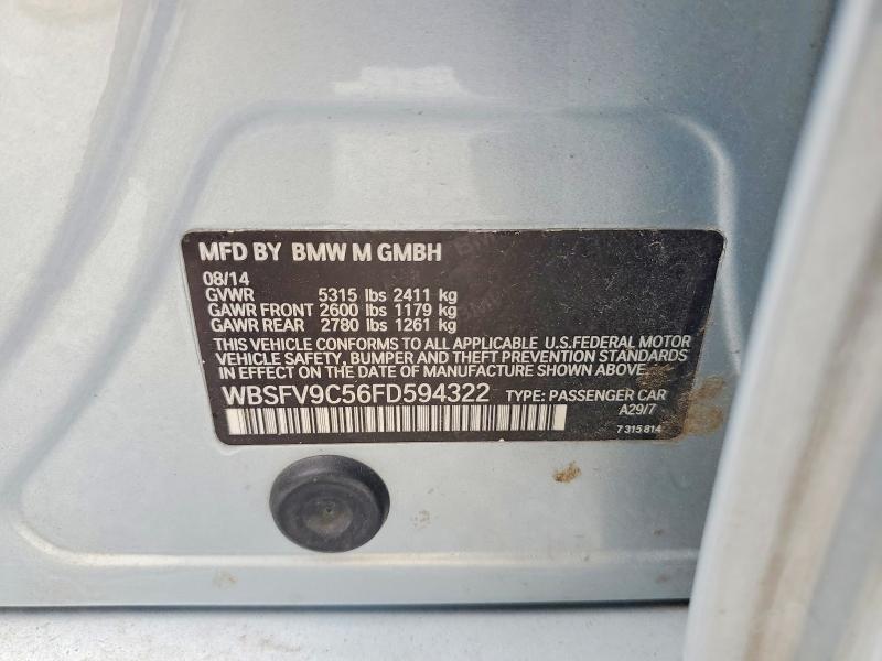 Продаж на аукціоні авто 2015 Bmw M5, vin: WBSFV9C56FD594322, номер лоту: 57955386