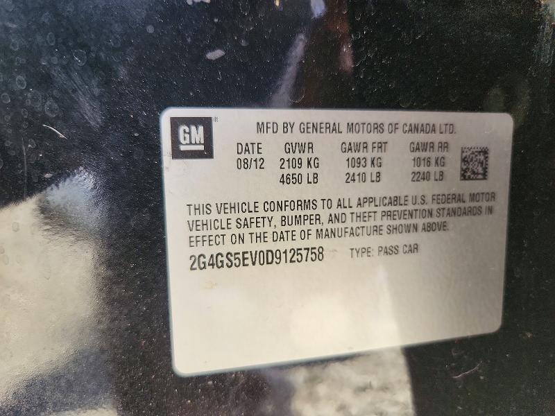 Продаж на аукціоні авто 2013 Buick Regal, vin: 2G4GS5EV0D9125758, номер лоту: 58332126