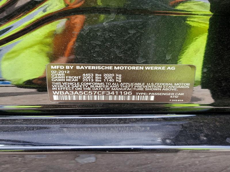 57413256 :رقم المزاد ، WBA3A5C57CF341196 vin ، 2012 Bmw 328 مزاد بيع