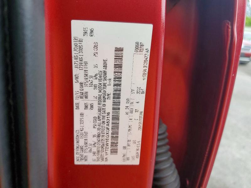 2016 Ford F150 მანქანა იყიდება აუქციონზე, vin: 1FTEW1EGXGFA83136, აუქციონის ნომერი: 55407766