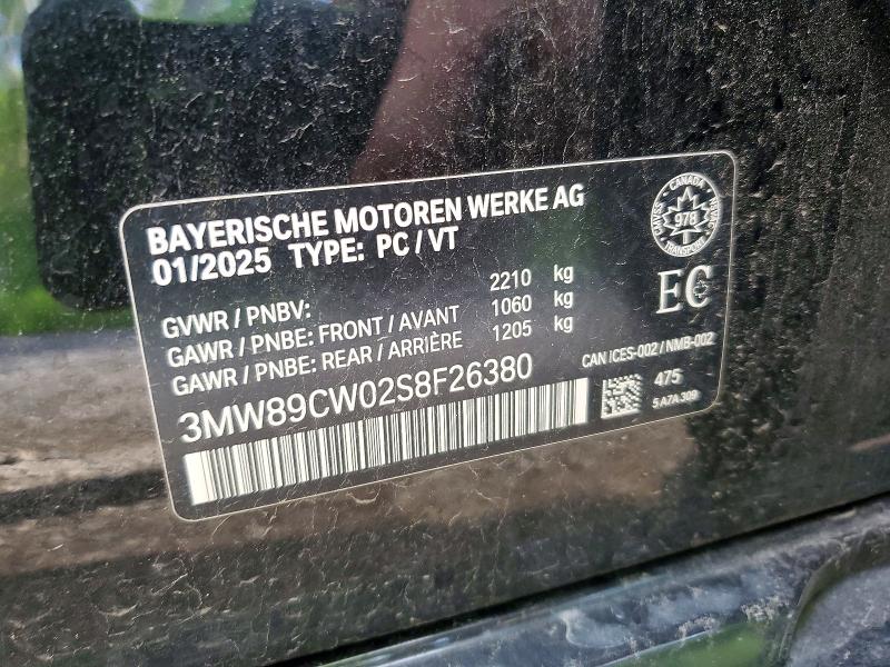 Продажа на аукционе авто 2025 Bmw 330xi, vin: 3MW89CW02S8F26380, номер лота: 57132376