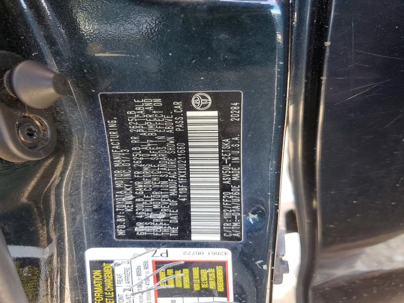 Продажа на аукционе авто 2013 Toyota Camry, vin: 4T1BF1FKXDU211660, номер лота: 57707706