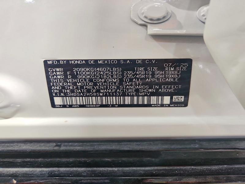 Aukcja sprzedaży 2025 Acura Adx, vin: 3HDSA2H58SM711137, numer aukcji: 58936596