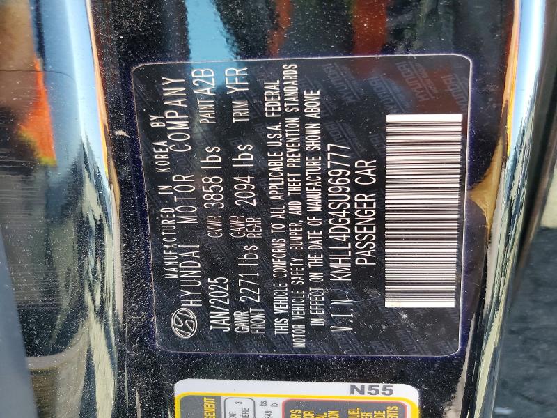 58432216 :رقم المزاد ، KMHLL4DG4SU969777 vin ، 2025 Hyundai Elantra مزاد بيع