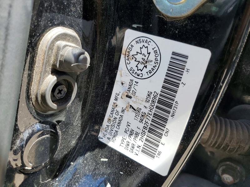 Aukcja sprzedaży 2014 Honda Civic, vin: 2HGFB2F77EH008962, numer aukcji: 57740856