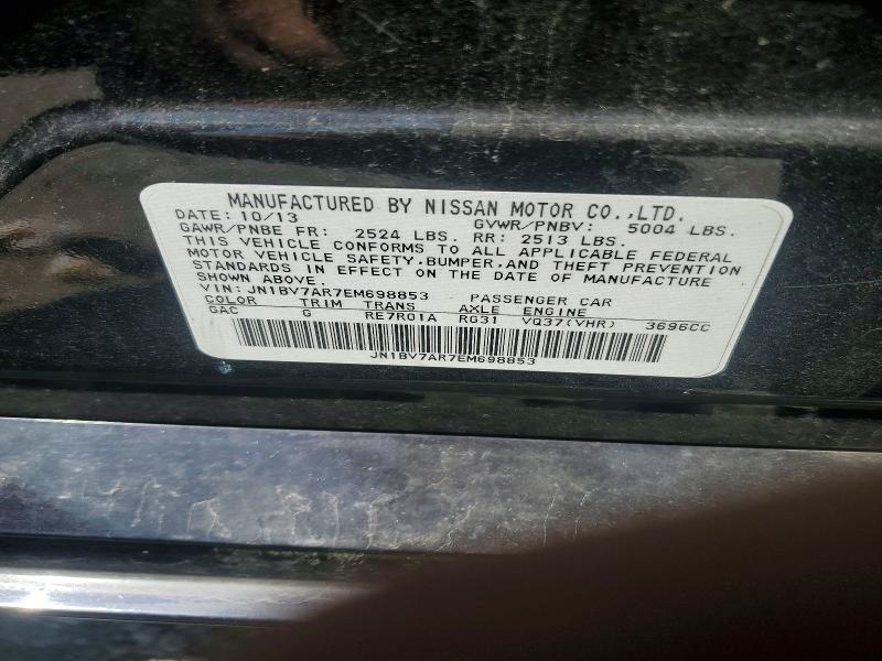 Aukcja sprzedaży 2014 Infiniti Q50, vin: JN1BV7AR7EM698853, numer aukcji: 58740076