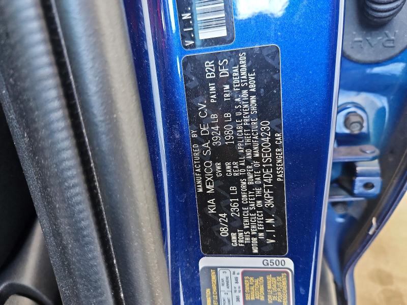 Aukcja sprzedaży 2025 Kia K4, vin: 3KPFT4DE1SE004230, numer aukcji: 53960106