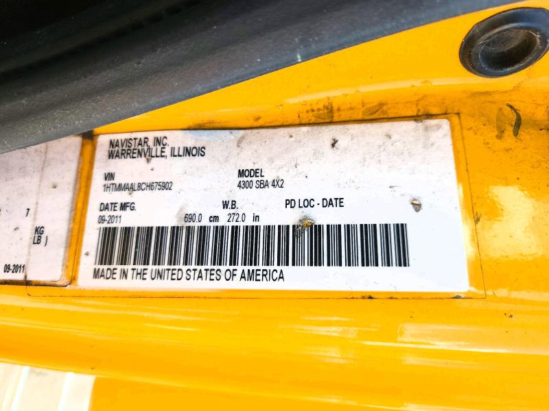 Продажа на аукционе авто 2012 International 4300, vin: 1HTMMAAL8CH675902, номер лота: 57172526