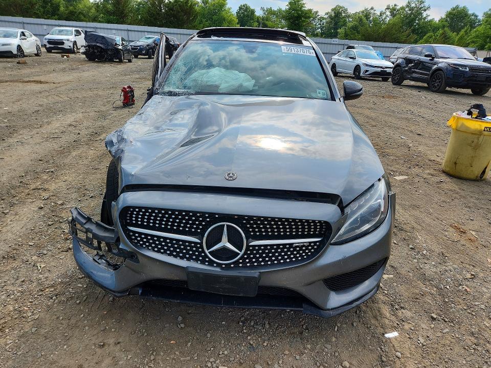 59137076 :رقم المزاد ، 55SWF6EB4JU275510 vin ، 2018 Mercedes-benz C مزاد بيع