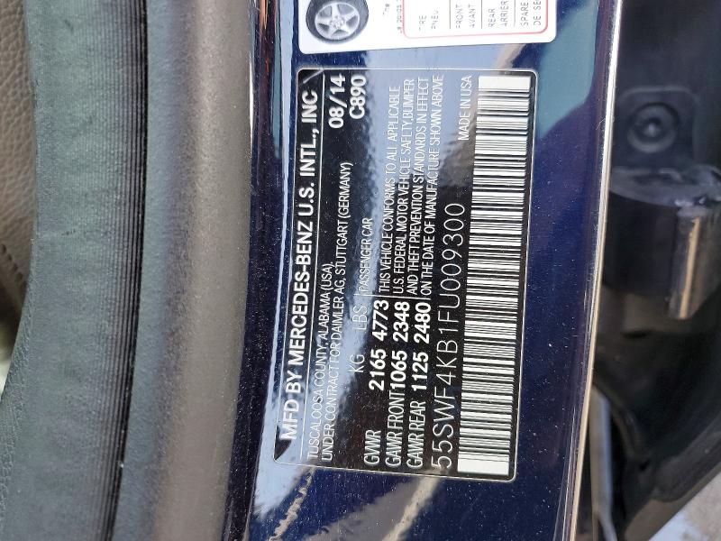 Продажа на аукционе авто 2015 Mercedes-benz C, vin: 55SWF4KB1FU009300, номер лота: 56980536