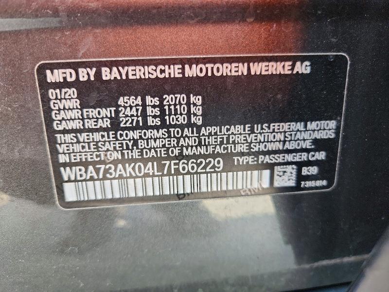 Aukcja sprzedaży 2020 Bmw 228xi, vin: WBA73AK04L7F66229, numer aukcji: 59143316